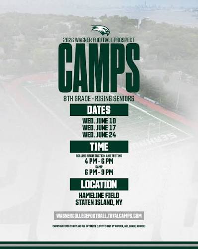 Kameroncolbert_'s tweet photo. Thank you @Wagner_Football for the camp invite @GlenbardSouthFB @offsznbrand @JohnAister @RCriss66 https://t.co/piGX4kPL1u