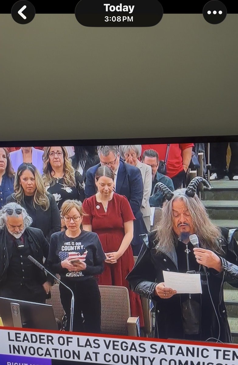 XVegasbabes's tweet photo. #X #News  Las Vegas #citycouncil meeting #today #breaking #newsnation #news  opening #prayer by  Satanic Temple  #newsfile  #Elect #republicans ☑️ https://t.co/CTeeUNxH2V