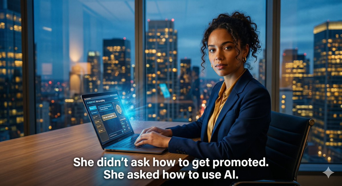 rwan23's tweet photo. First meeting with my new mentee.
She didn't ask about promotions.
First question? 👇
"How do we use AI tools in our career?"
Day one. Already thinking like a leader. 🔥
Start small. Guide it. Make it yours.
That's how you lead with AI. 💙
#AI #Mentorship #LeadWithAI #StartToday https://t.co/x5RRHatSPv