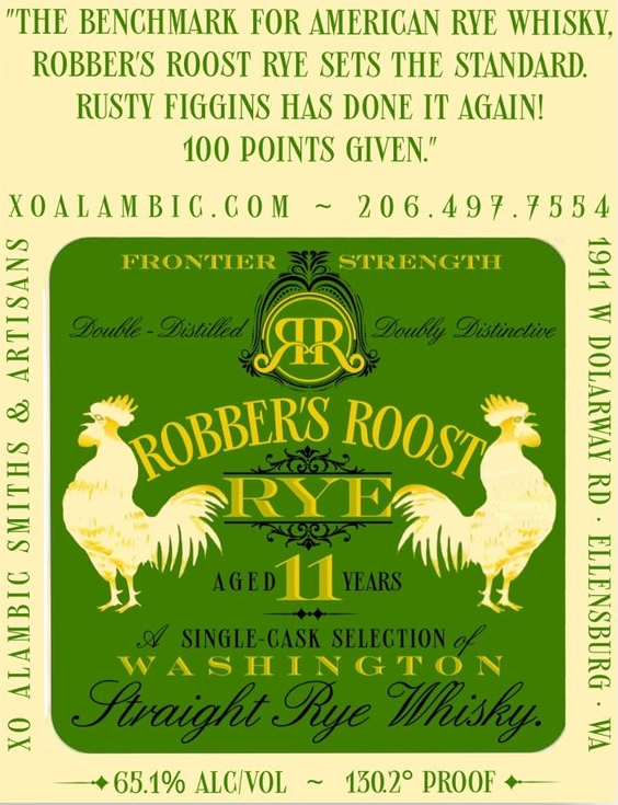 XOAlambic's tweet photo. NEWLY RELEASED:  The much anticipated, 11-year-old ROBBER'S ROOST RYE ~ a cask-strength, single-cask offering. Filled, sealed &amp; labelled by hand. Own a hand-signed &amp; -numbered bottle, just in time for gift-giving on #FathersDay!  #DoubleDistilled and #DoublyDistinctive #RyeWhisky https://t.co/fxa3hfVQCF