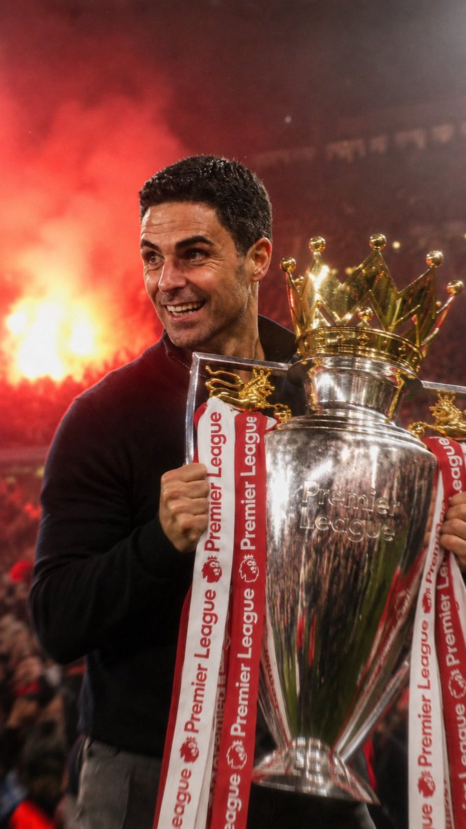 futtmais's tweet photo. Tem que respeitar Mikel Arteta:

- Assumiu o Arsenal fora da Champions e em reconstrução
- Conquistou a FA Cup em sua primeira temporada
- Ficou mais de cinco anos sem levantar um título de peso
- Após sete anos e três vices, superou Pep Guardiola e conquistou a Premier League
- Encerrou um jejum de 22 anos sem o título inglês
- Pode conquistar a Champions pela primeira vez na história do clube