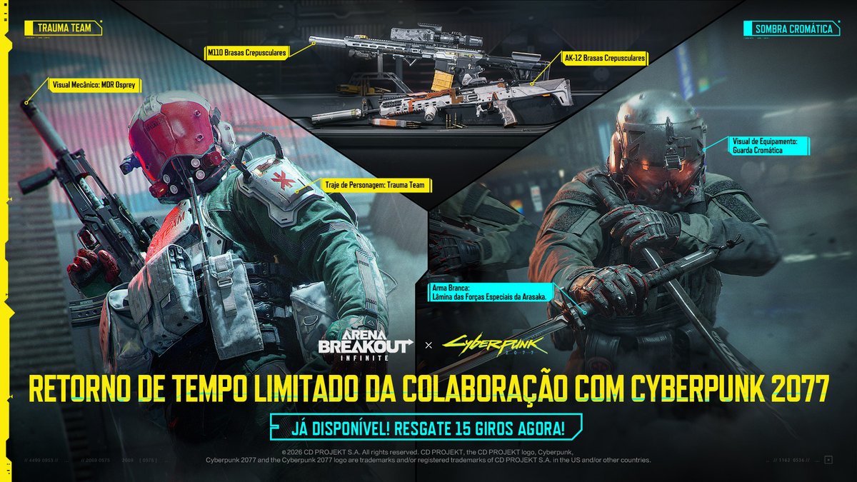 Arena Breakout Infinite BR 🇧🇷 tweet media