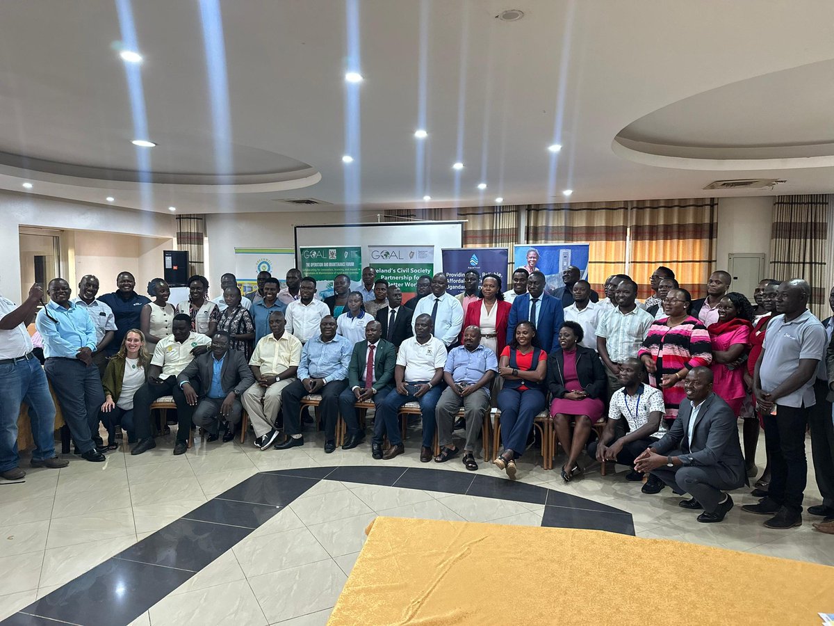 SUNDA_Water's tweet photo. We attended the O&amp;M Framework convened by GOAL and the Ministry of Water and Environment in Gulu, focused on strengthening operations and maintenance across Uganda.  

Prepaid water systems remain one of the most effective solutions for reducing NRW, and we look forward to it. https://t.co/1rZVhqJwSr
