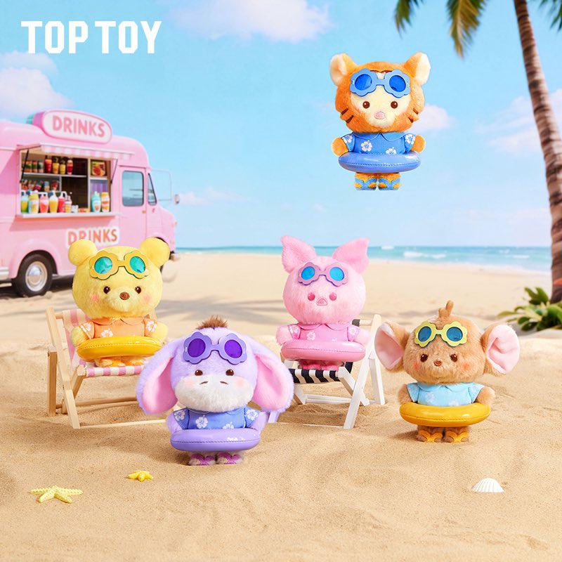 tdr_doria's tweet photo. カラフルな浮き輪をつけたディズニーキャラクターがぬいぐるみブラインドボックスがまもなく登場✨️

#Disney https://t.co/QZYX2YQYyw