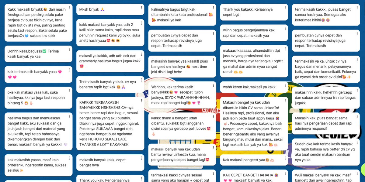 joki cv bikin cv buat cv sehari jadi! tweet media