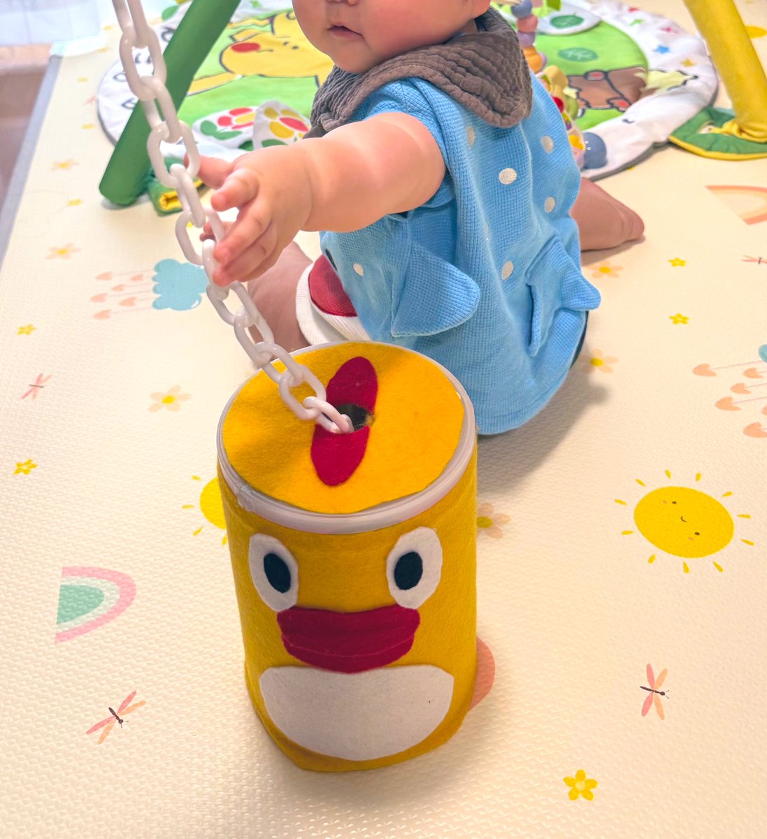 ミルク缶でそらジロー作ってみた なかなか楽しく遊んでくれる