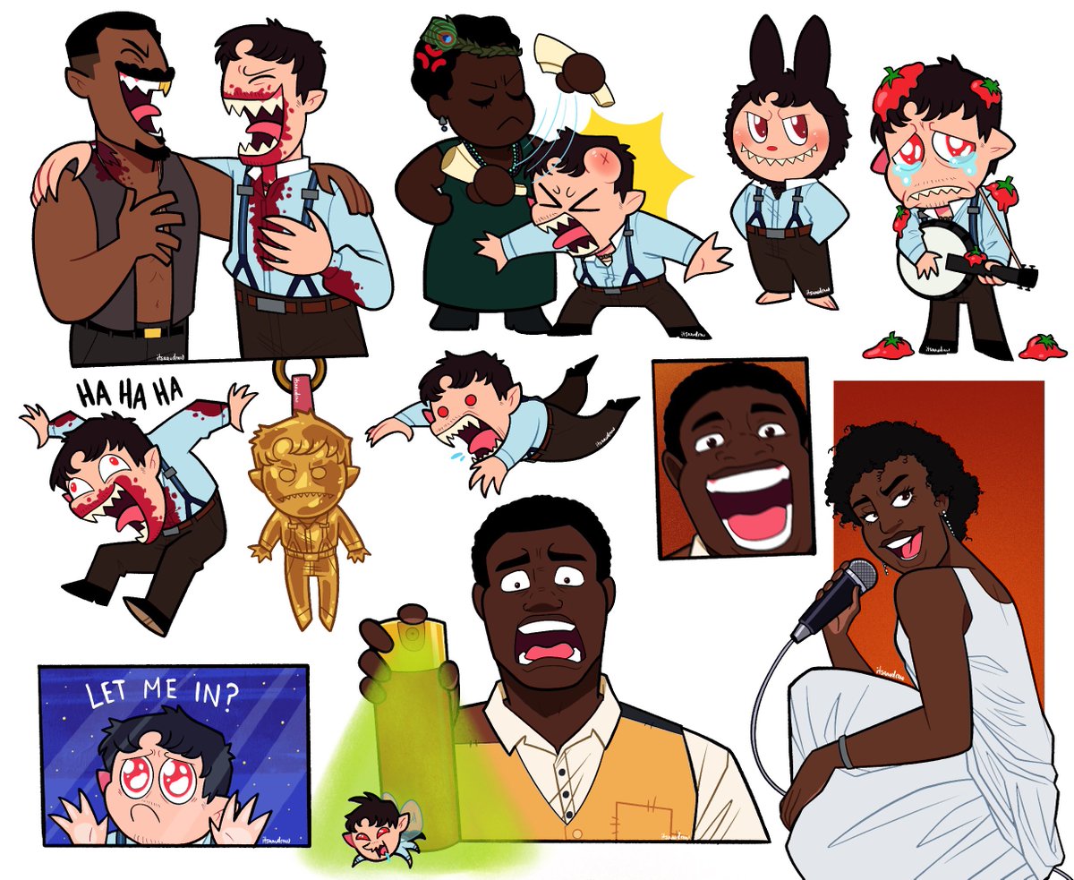 itsaaudraw's tweet photo. been awhile, have more silly #sinners doodles :) https://t.co/gCe5qpKCbq