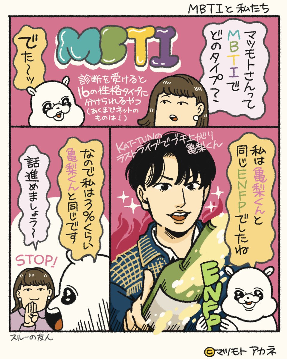 MATSUBOOK_'s tweet photo. MBTIと私たちの絵日記① https://t.co/o3nHCzkwU3
