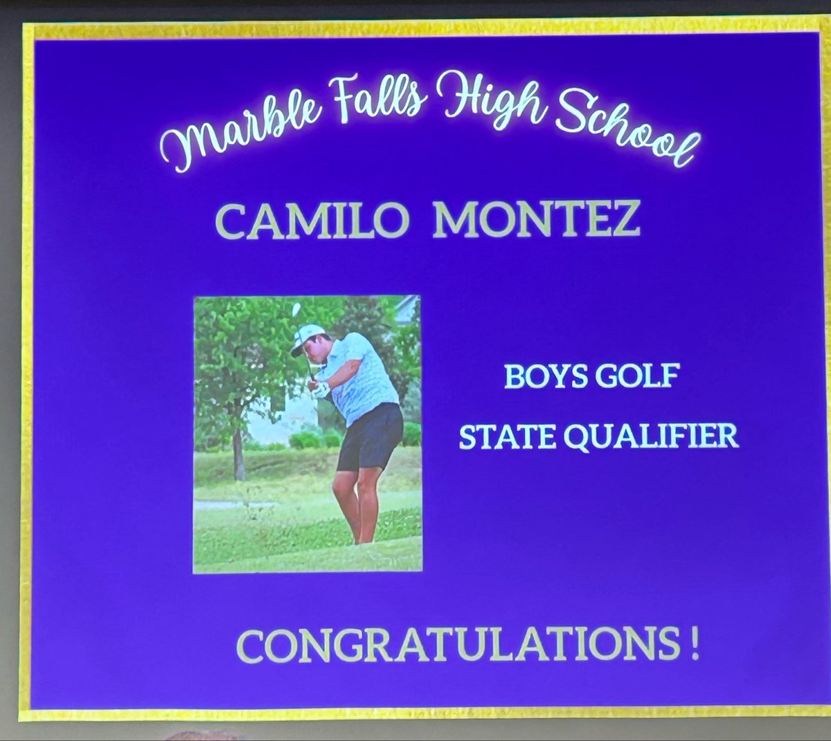keri_timmerman's tweet photo. Another incredible night recognizing our State participants in Tennis, Track, and Golf.  What incredible young men and women!  #GoldStandard https://t.co/kwx5JyuVaz
