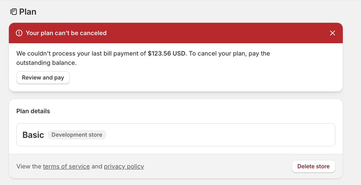 ssezerium's tweet photo. @jzazove @phoebusprophit it is not possible to delete the store :D it tries to charge me. https://t.co/KzF0THeboa
