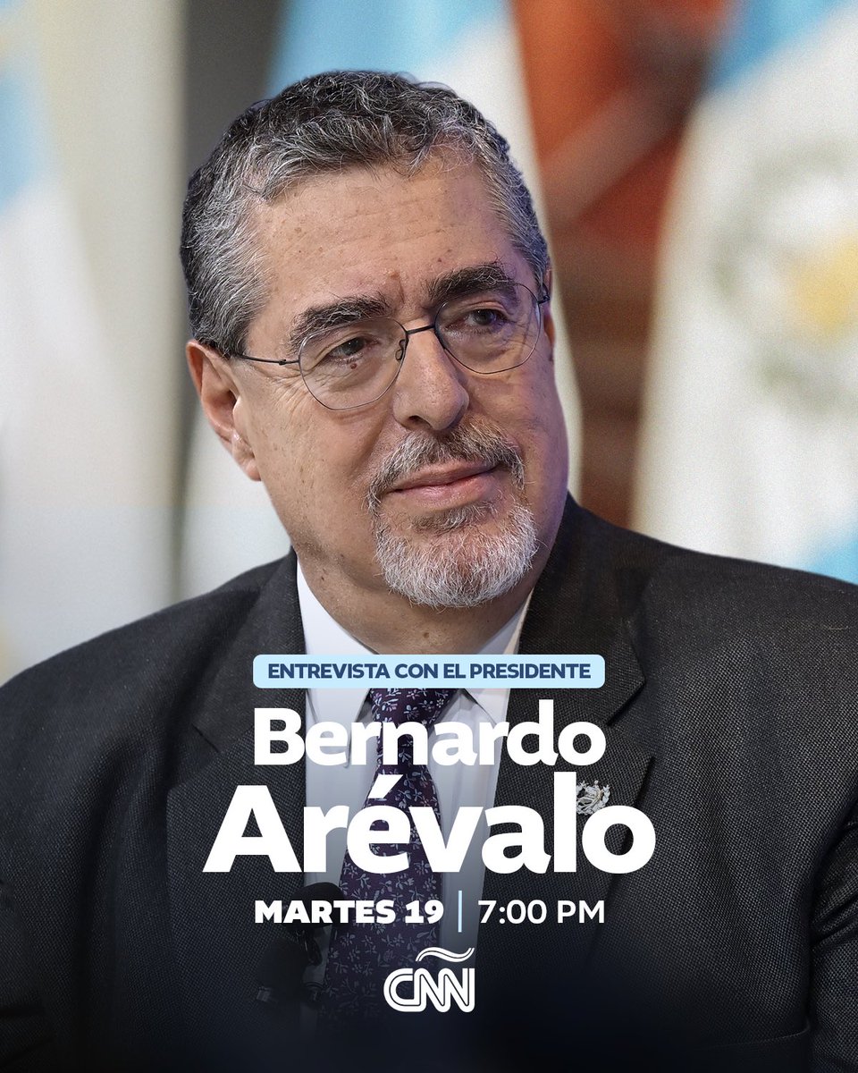 GuatemalaGob's tweet photo. Sintoniza hoy a las 7:00 pm la entrevista del presidente @BArevalodeLeon en CNN. 📺 https://t.co/5kw28UifdI