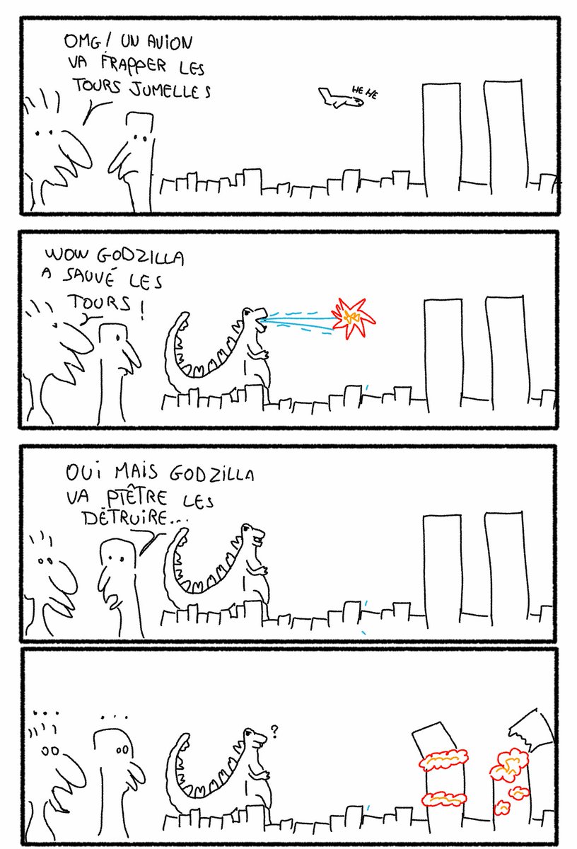 Aspissim's tweet photo. Et si Godzilla était apparu en 2001 ? https://t.co/LFli1TwwJU