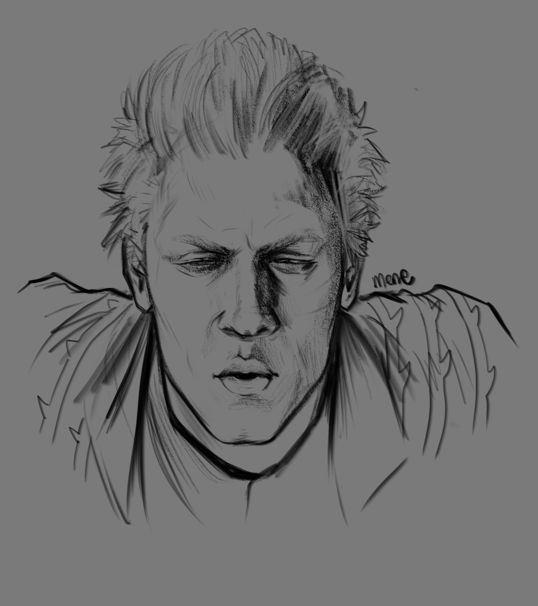 DrawMene's tweet photo. Sorry, this is the best drawing I have of him
#VergilTuesday https://t.co/NuLv34VamM