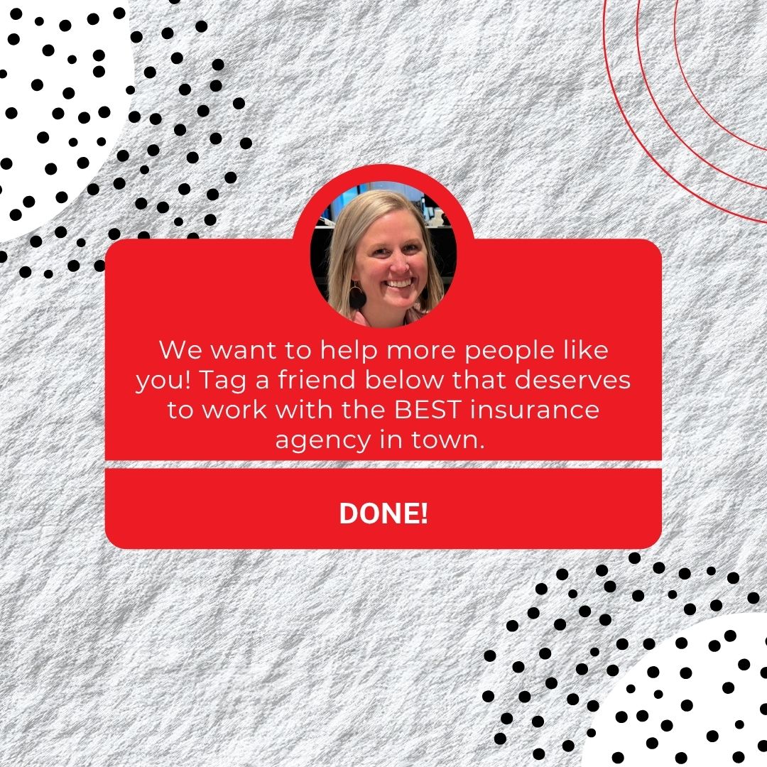 SharonGodfrey's tweet photo. We want to help more people like you! If you’ve had a great experience with our team, tag a friend below who deserves to work with the best insurance agency in town. #Referral #TopService https://t.co/7lTrPgJYLr