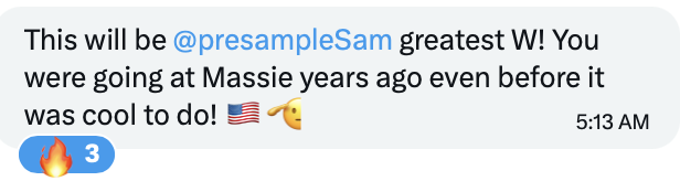 Sam tweet media