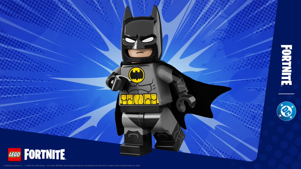 A comic book style Batman is available now in Fortnite! Please