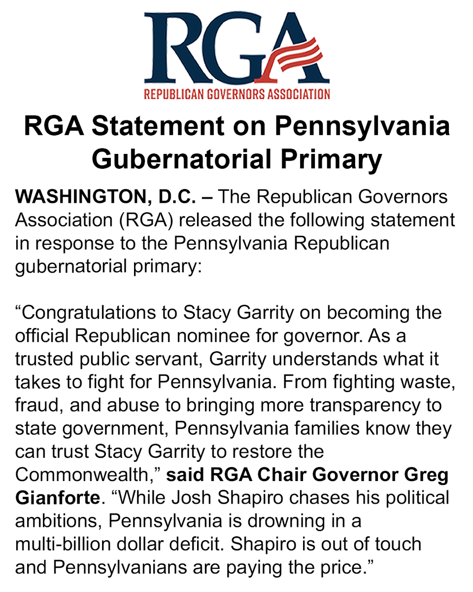 The RGA tweet media