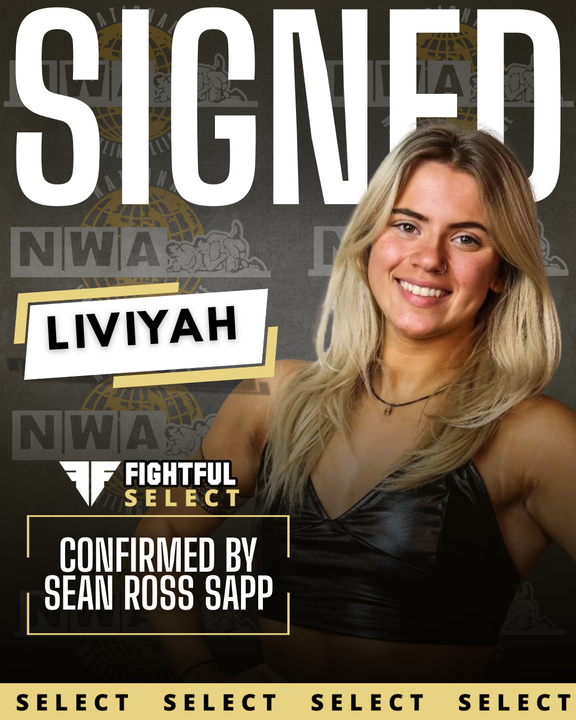SeanRossSapp's tweet photo. Liviyah has signed with the NWA, myself and @FightfulSelect have learned https://t.co/l4BPZR0waT