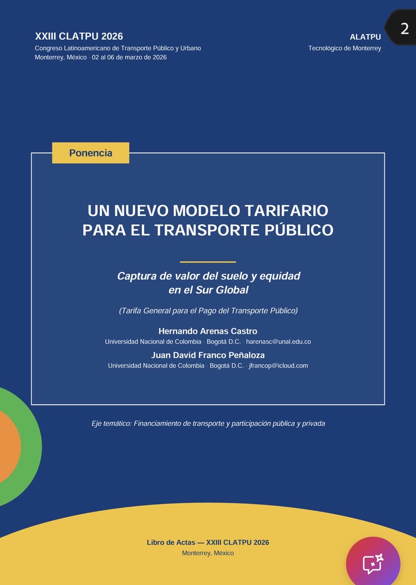 Hernando_A's tweet photo. Contribución de accesibilidad al Transporte Público. Un nuevo modelo tarifario. https://t.co/qPFCgwdMGp