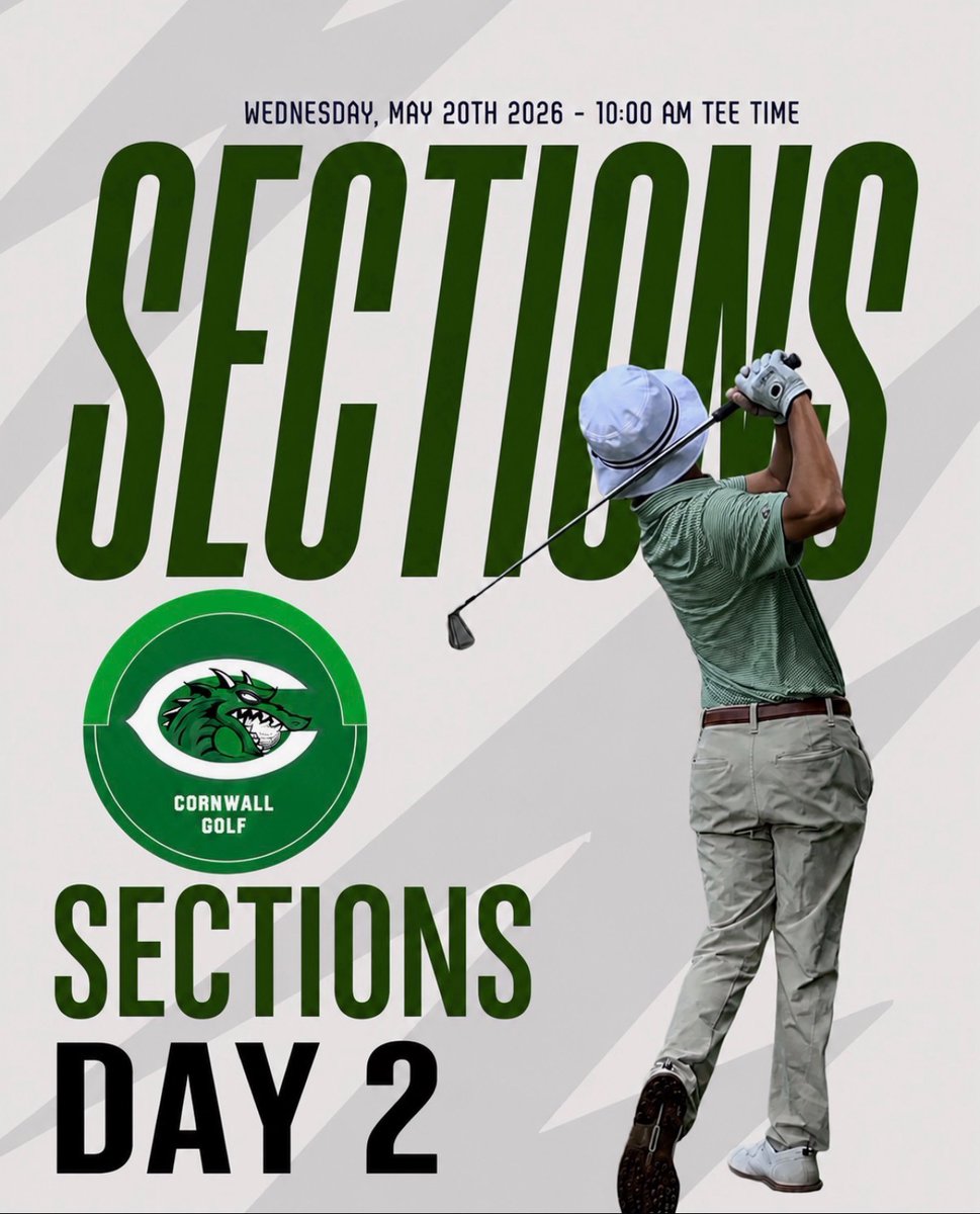 CWallDragons's tweet photo. Exciting news! Charlie Spaulding finished in the Top 20 on the first day of the Section IX championship!  He’s heading into day two tomorrow at 10 AM at West Point Golf Club. Let’s wish him the best of luck as he aims to qualify for States! Go, Charlie!  #DefinetheC https://t.co/YT9G8xAgOI