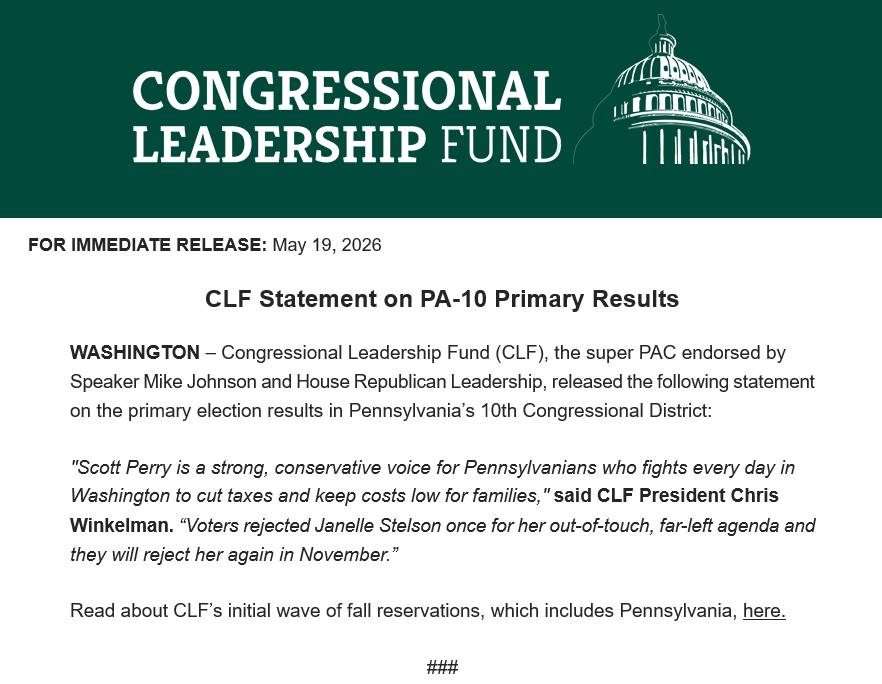Congressional Leadership Fund tweet media
