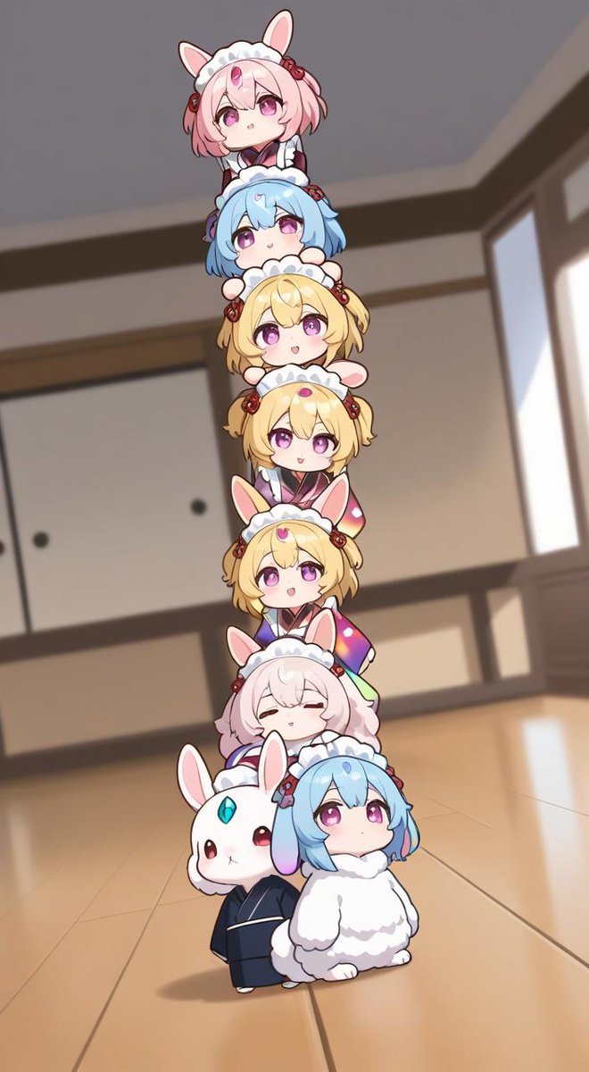 今日も見事に積もってます✨ おはよう御座います。 珍しくほぼ皆人型☺️