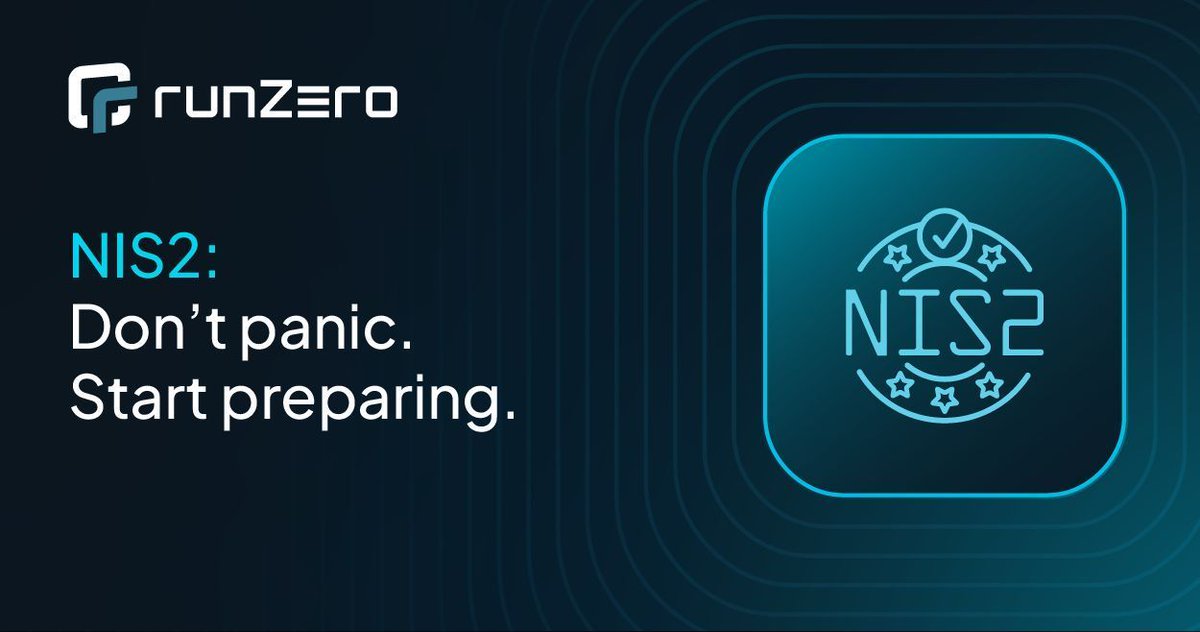 runZeroInc's tweet photo. Attending Cybersec Europe 2026?

Connect with our team to learn how runZero can streamline your path to compliance while providing a single source of truth for exposure management across your total attack surface.

🚀 We're at Booth 05.B010!

#NIS2 blog: https://t.co/dOjpnfNr6m https://t.co/GEzf5nSo7m