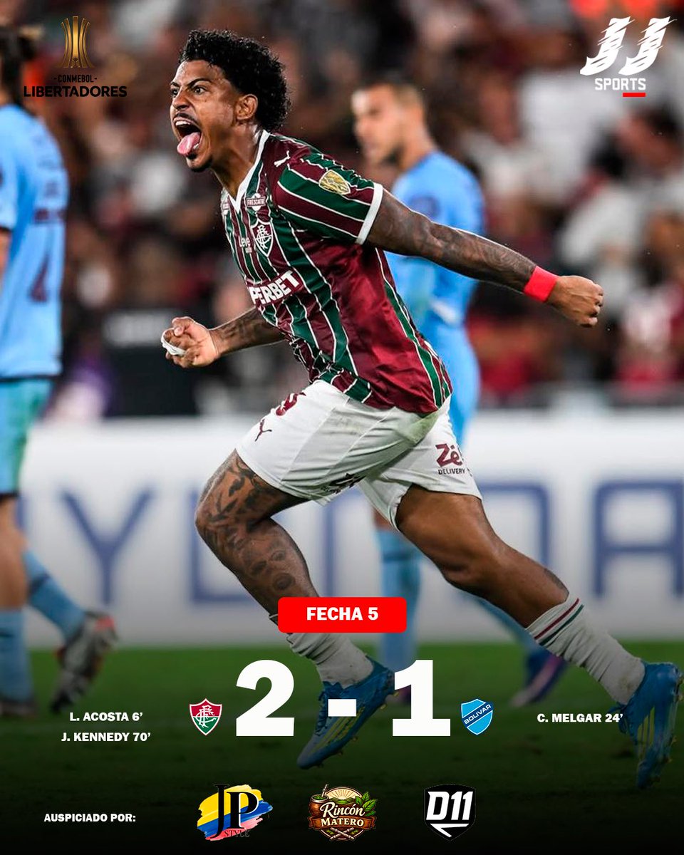 oficial_sports's tweet photo. #Libertadores | Bolívar cayó como visitante ante Fluminense por (2-1) pero se mantiene en zona de clasificación para los octavos de final de la Conmebol Libertadores, con este resultado la “Academia” paceña depende de sí mismo para consolidar su clasificación a la siguiente fase. https://t.co/4XvEtsqlpk