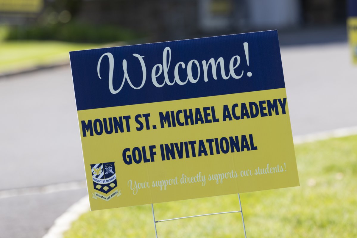 MountToday's tweet photo. A memorable day on the links at Fenway Golf Club for this year’s Mount St. Michael Academy Golf Invitational. ⛳️  Please enjoy this recap of a wonderful event as we proudly begin our Centennial Year at Mount St. Michael Academy. 

#MountStMichael #MountUp #CentennialYear https://t.co/w4fsYcSGHs