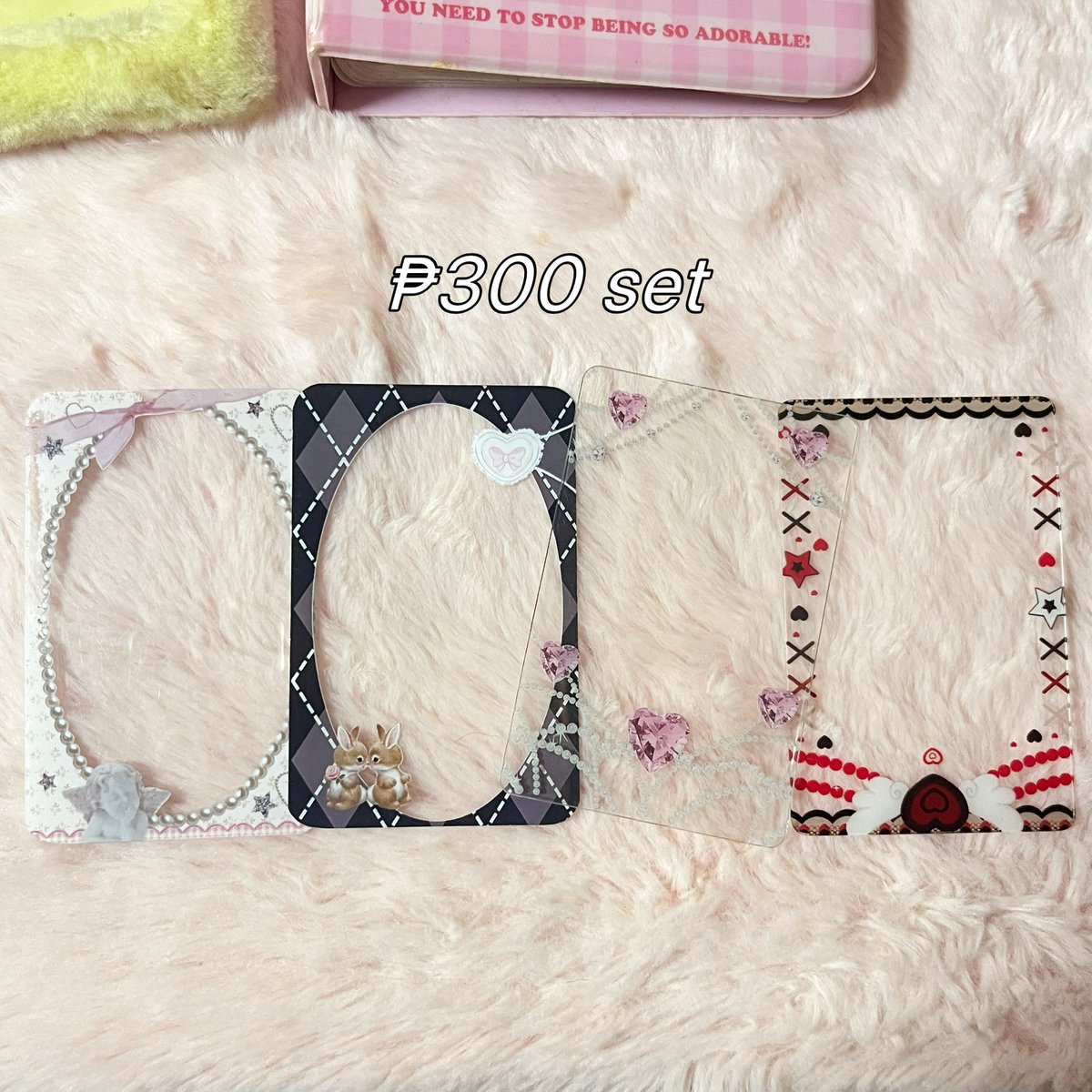 kkurasant's tweet photo. wts lfb ph

prices in photo + pf

mop gcash
mod jnt

# pc card holder photocard sanrio pompompurin bini mika jhoanna jollibee collbook binder thai frame framecard https://t.co/495ptQr65e
