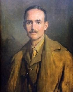 DoubleODispatch's tweet photo. May 20, 1917: Major Valentine Fleming is killed at 35 by German shellfire while serving with the Queen's Own Oxfordshire Hussars during World War I at Gillemont Farm near Épehy on the Somme, France. His 2nd eldest son, Ian, was away at boarding school at the time of his death. https://t.co/nJMXqbM5CZ