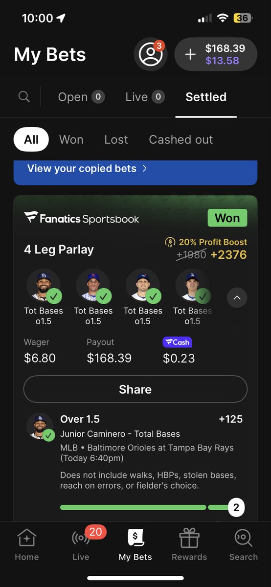 haileydeenaz's tweet photo. @parlaybarry I TAILED!! https://t.co/oiaSrfTQcp
