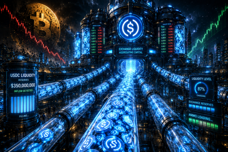 johnmorganFL's tweet photo. $USDC Exchange #Inflows Have #Spiked To $350 #Million as traders appear to be capitalizing on the recent Bitcoin dip. This suggests continued demand for stablecoins amidst market volatility https://t.co/vCNSeMEOIM