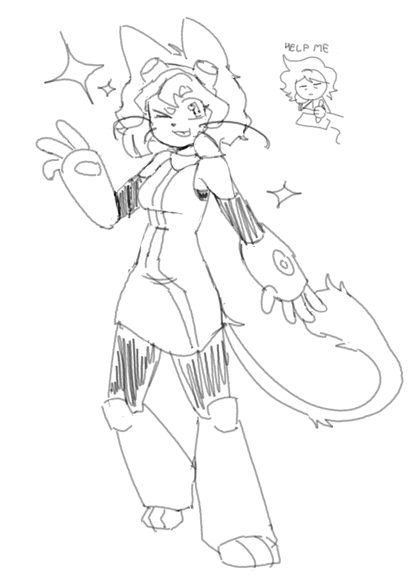 imagoonman's tweet photo. Sketched Kit from #gameoverse, made by @glitch_prod and @RubberNinja https://t.co/MwOnlJfjJh