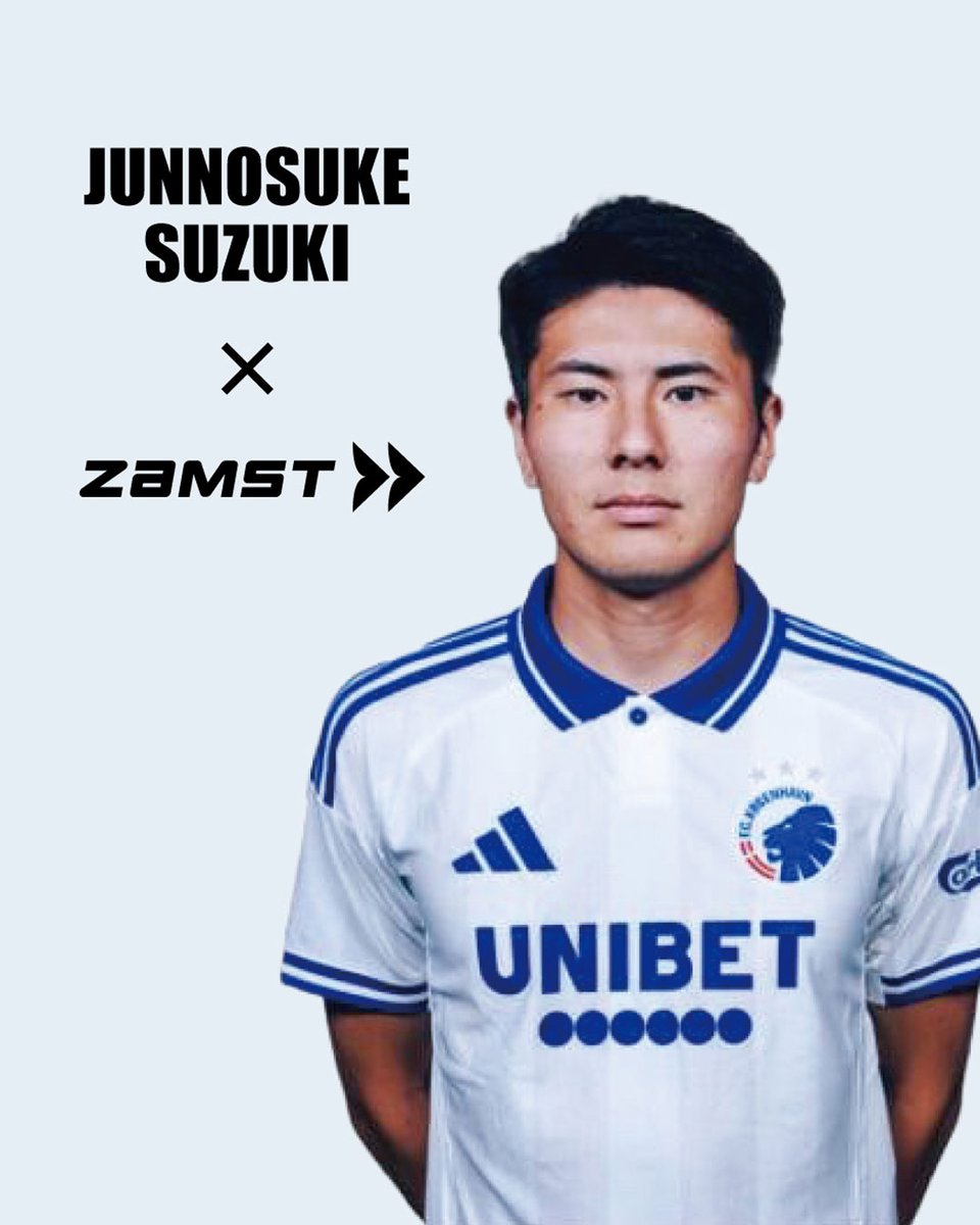 zamst's tweet photo. ザムストは、プロサッカー選手・鈴木淳之介選手と
パートナーシップ契約を締結しました！

日本代表、そして欧州の舞台で戦う鈴木選手を、
ザムストは今後もサポートしてまいります。

詳細はこちら👇
（リンク）

#鈴木淳之介 #ザムスト https://t.co/9BWIYpx4uT