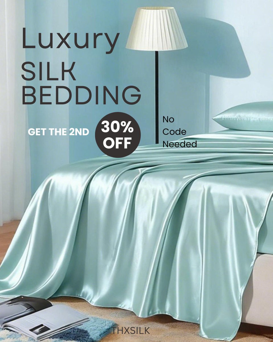 silk_thx's tweet photo. Upgrade Your Sleep – Silk for Less

Buy 3 get 1 free, the second piece 30% off, or save up $150 off  - which deal suits you best? Don’t wait—shop https://t.co/eke1LDU2SU now and wrap yourself in effortless comfort. #thxsilk https://t.co/iNLrnrATQG