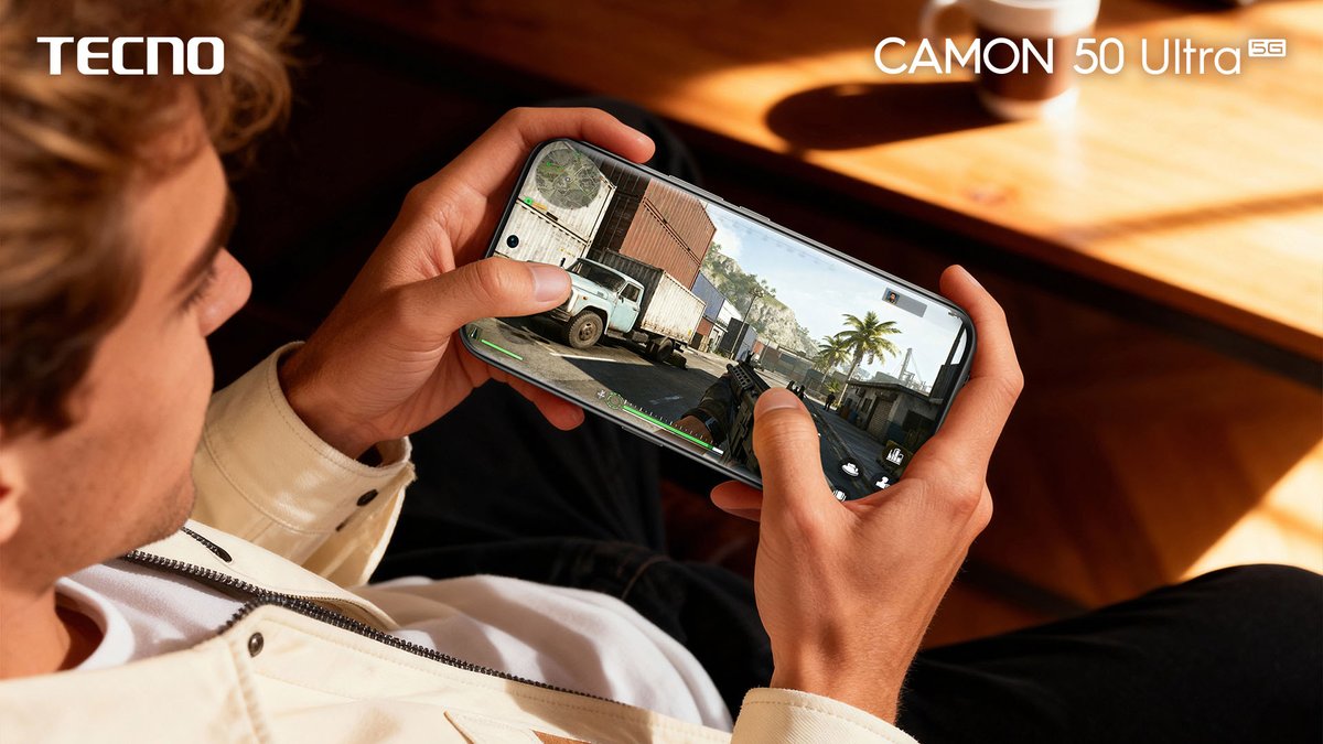tecnomobile's tweet photo. Game on, smooth all the way. 🎮 #CAMON50Ultra5G delivers high frame rate gaming experience that makes every move feel faster, cleaner, and more immersive—so you can stay focused and ahead of the game.

#PerfectSnapAnyZoom #TECNOAI https://t.co/HztslecfFE