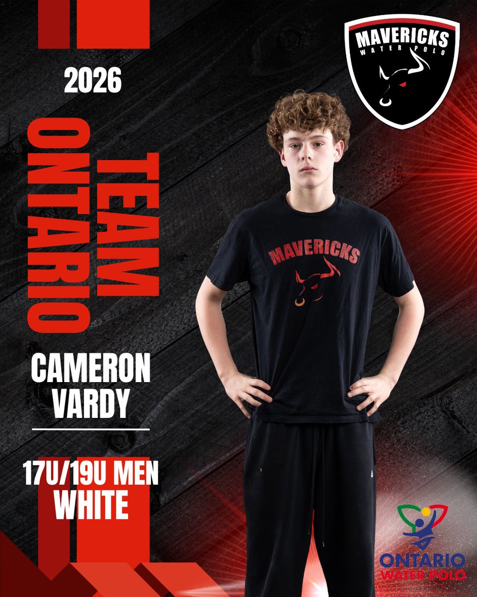 MavericksWPC's tweet photo. Congratulations to Cameron Vardy on being selected to Team Ontario’s 17U/19U Mens team for 2026! 🤽‍♂️

A well-earned achievement and we’re proud to see you represent the Mavericks this summer in Regina!
.
.
.
#MavericksWaterPolo #waterpolo #TeamOntario #OntarioWaterPolo https://t.co/bny3XmD40o
