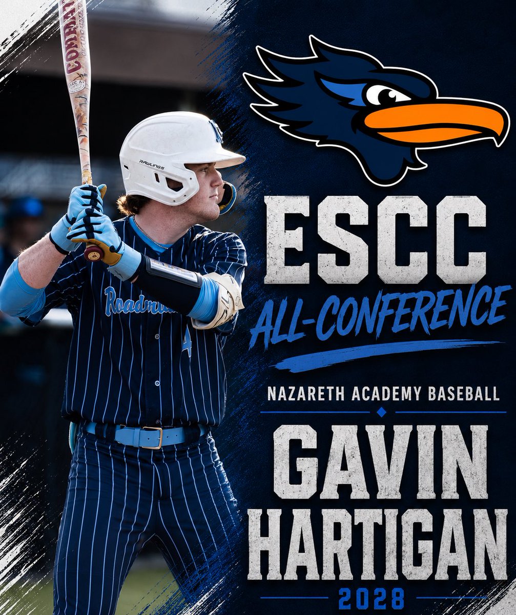 Baseball_Naz's tweet photo. Congratulations to sophomore Gavin Hartigan on earning ESCC All-Conference https://t.co/UMS4jdarh7