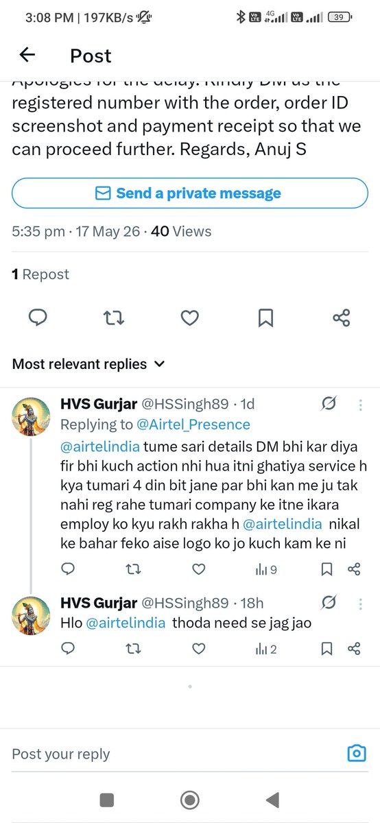HVS Gurjar tweet media
