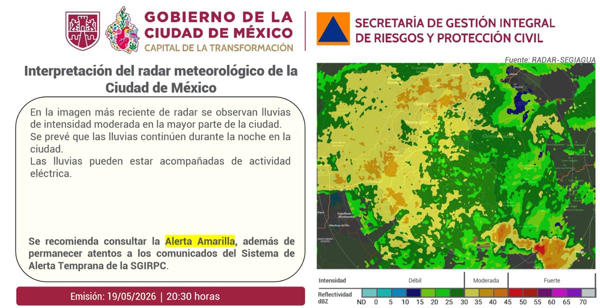Secretaría de Gestión Integral de Riesgos y PC tweet media