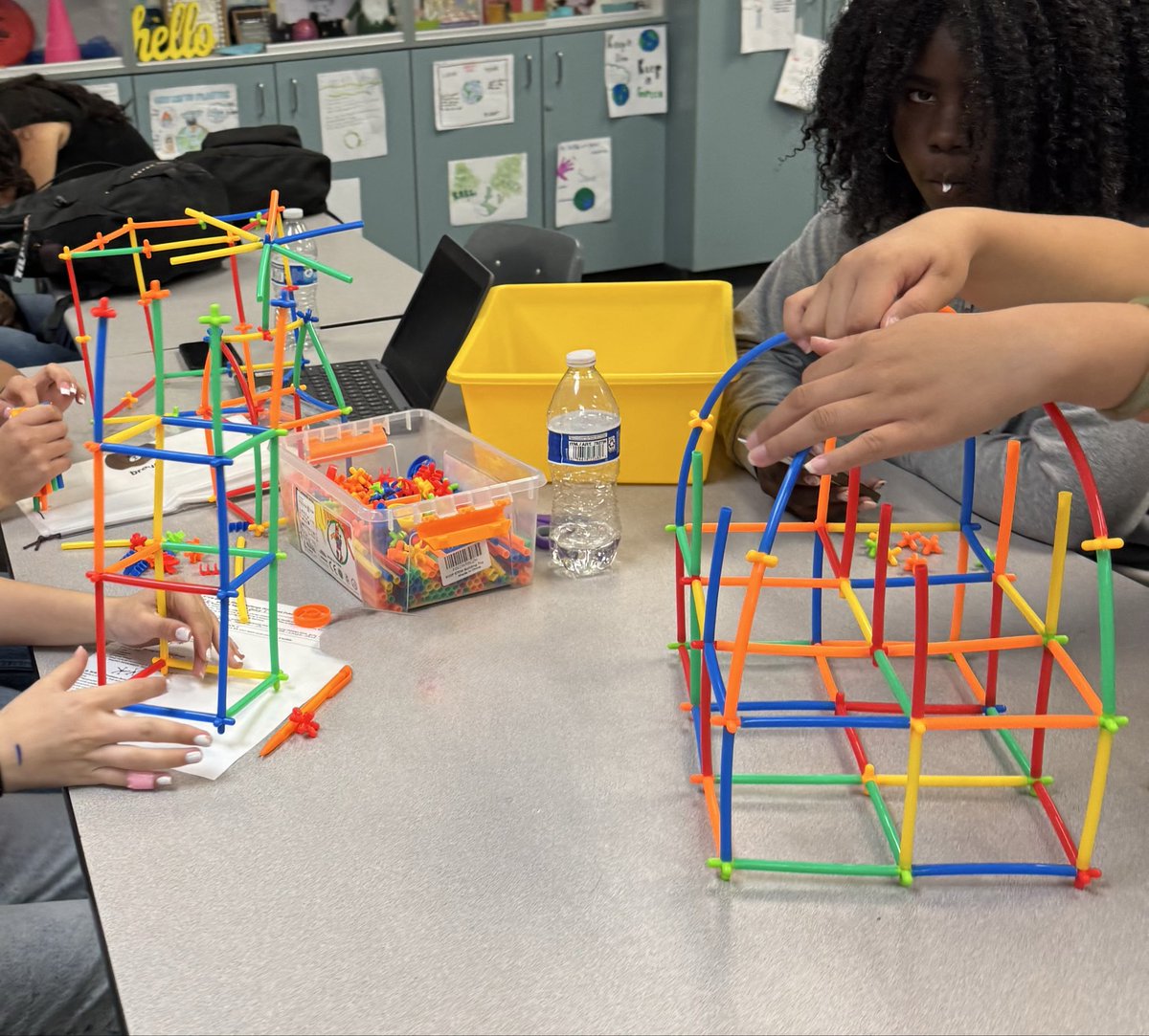 BCHSFCS1's tweet photo. BCHS FCS Chikd Development students dive in to StEM Cognitive Development Learning with their Straw Building Challenge! #bchsed #buhachprode #muhsd https://t.co/vl1QPmWgNs