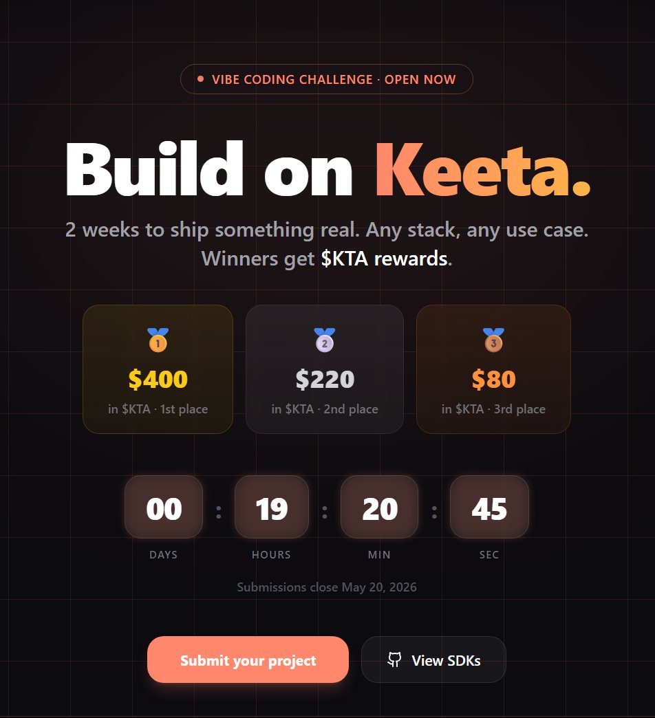 Keeta Land tweet media