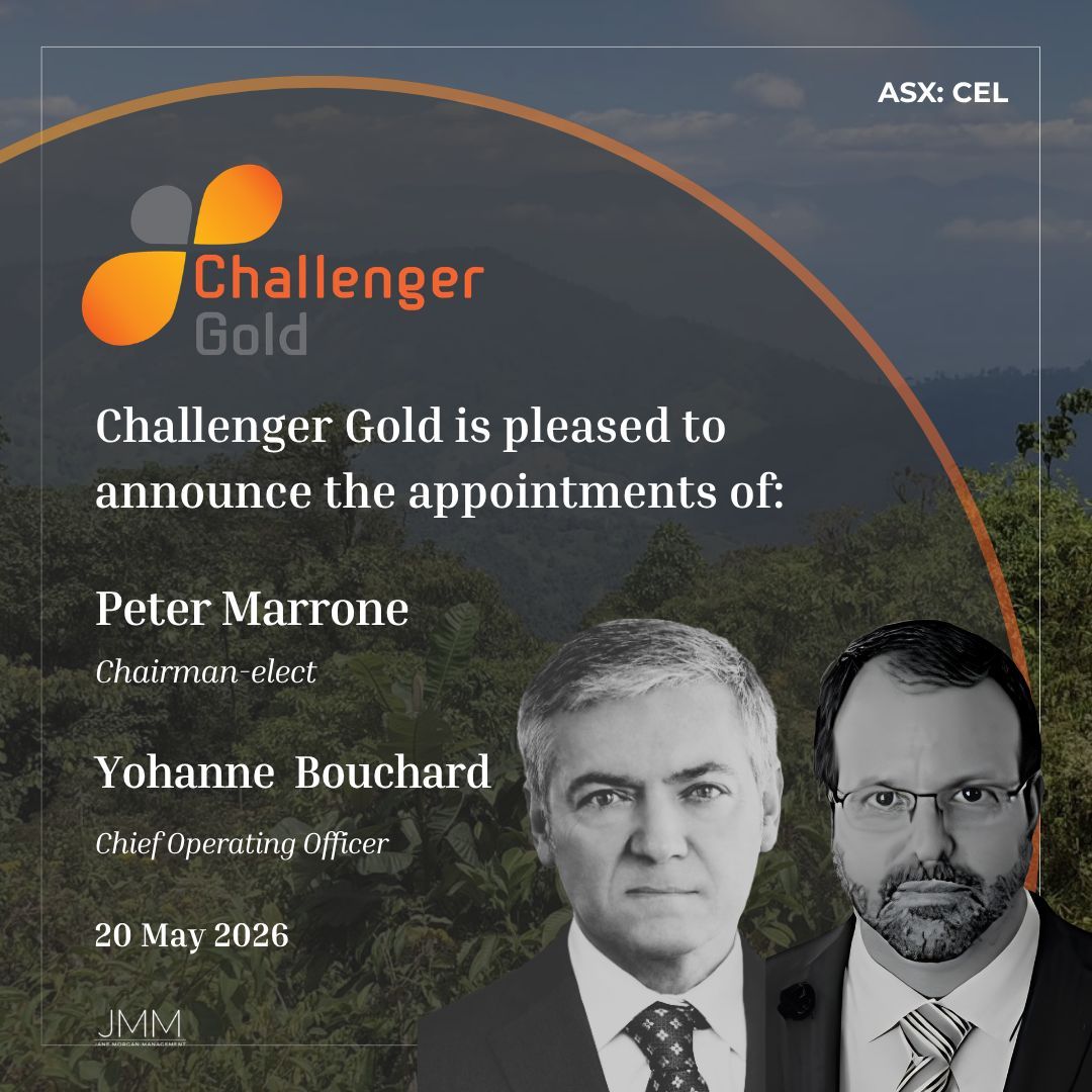 ChallengerGold's tweet photo. Challenger Gold strengthens its leadership team with the appointments of Peter Marrone and Yohann Bouchard as CEL advances the Hualilan Gold Project toward development.

The strengthened team will focus on DFS activities, resource growth and advancing Hualilan toward development. https://t.co/tUJE2CTPvl