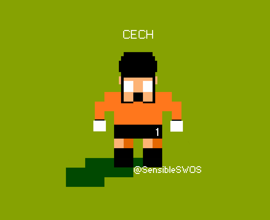 SensibleSWOS's tweet photo. Happy Birthday Petr Cech

#SensibleSoccer #SWOS #Cech #Chelsea #CFC #StamfordBridge #Czech #pixelart #retrogaming #retrogames #gaming #GamersUnite #amiga #commodore #snes #megadrive #EPL#Arsenal #gunners https://t.co/L6NVmMPARi