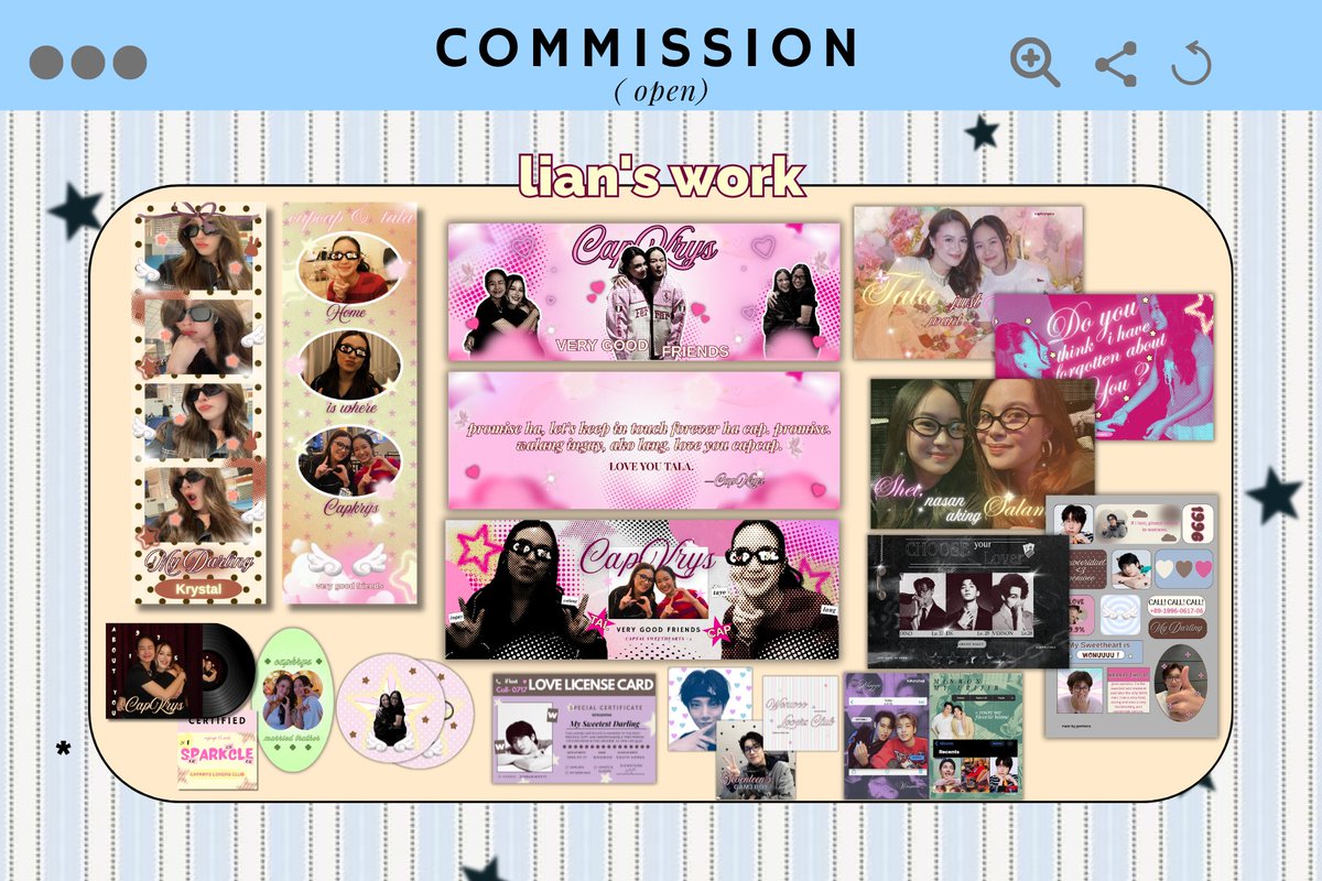 capkryspov's tweet photo. ๑ ｡  ꒰͜͡ ྀ ͜͡꒱🎼💓 commision are open!
t. wts lfb custom digital art commission postcard hand banner sticker photostrip buttonpin keychain polaroid ph capkrys caprice krystal pbb celeb collab 2.0 seventeen kpop ammb cse freebies 💭

[ see thread for more info ] 
ℹ️ #leydicoms https://t.co/onaGxHPIuc