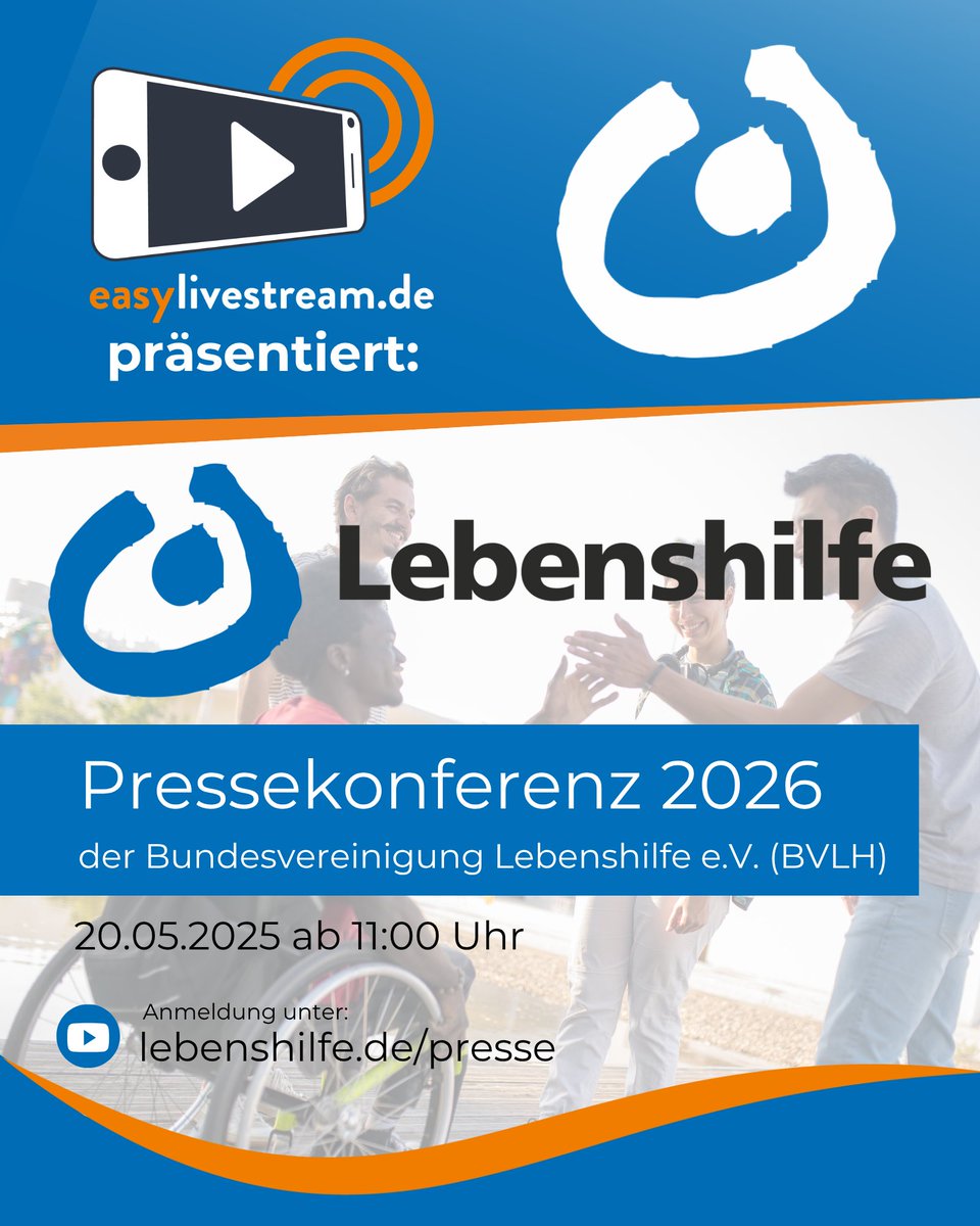 easylivestream's tweet photo. Neuer Tag, neuer Livestream. Heute für die Lebenshilfe ✅

powered by https://t.co/cdbWMrt0pQ 😉 https://t.co/JKn4xmuNdt