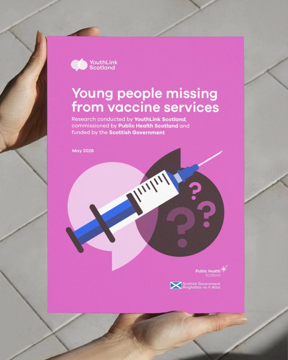 YouthLinkScot's tweet photo. 📢 New research: young people missing from vaccine services 💉

We were commissioned by @P_H_S_Official to explore why some young people are missing from vaccine services, and heard from over 800 young people across Scotland. Funded by @scotgov.

👉 https://t.co/t0ghaLlcxH https://t.co/jbDsH3tmk9