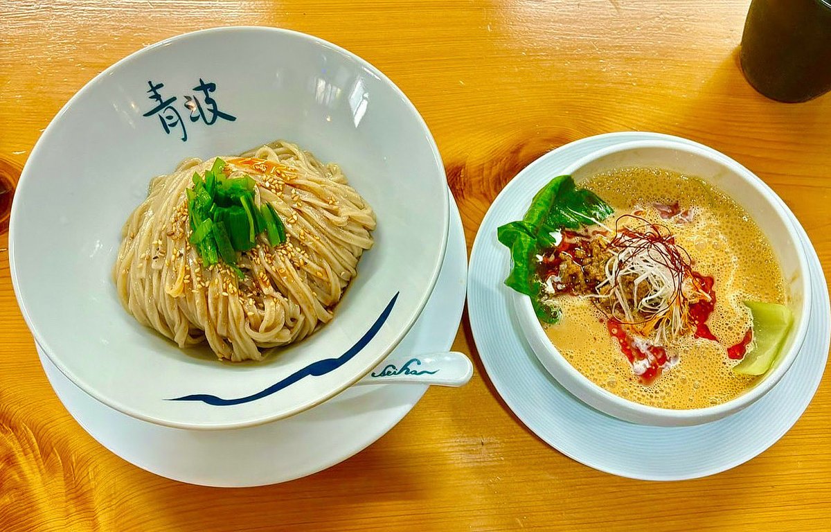 seiha2016's tweet photo. 青波からのお知らせ

限定つけ麺

　　冷やし坦々つけ麺
おこないます

自家製太麺、圧力炊きで
　　お待ちしてます

　　　〰︎最高青波〰︎
#青波
#冷やし坦々つけ麺 https://t.co/Liq9h57nwj