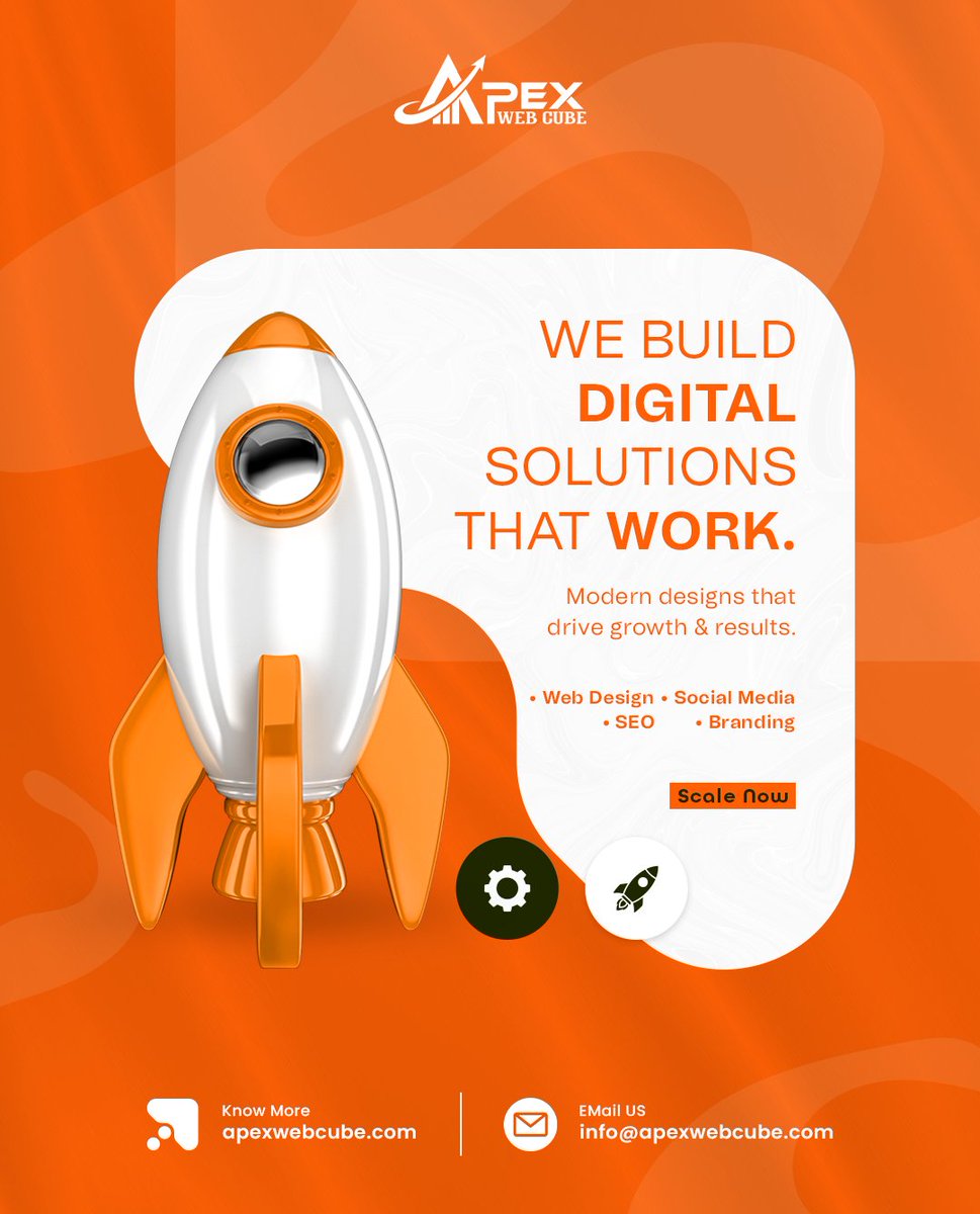ApexWebCube's tweet photo. 🚀 We build digital solutions that drive results.
🌐 Web Design | SEO | Branding | Marketing
https://t.co/X0iLwDGrMT
#WebDesign #SEO #DigitalMarketing #ApexWebCube https://t.co/aBR0UcN21L